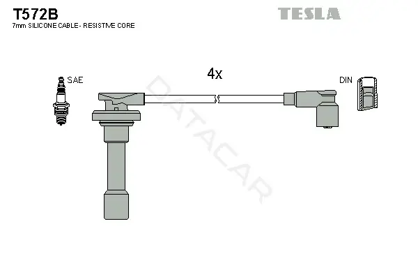 Высоковольтные провода TESLA T572B