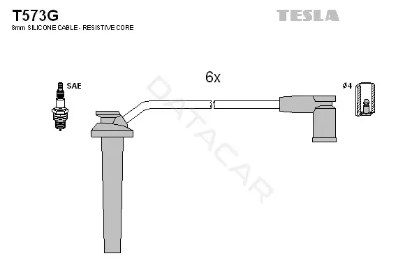 Высоковольтные провода TESLA T573G