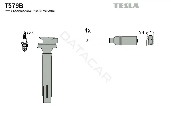 Высоковольтные провода TESLA T579B