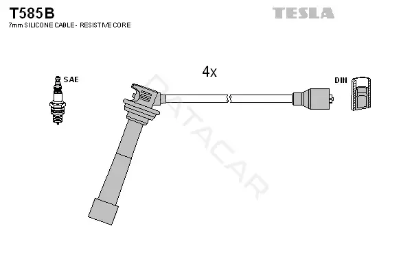 Высоковольтные провода TESLA T585B