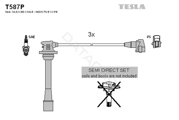 Высоковольтные провода TESLA T587P
