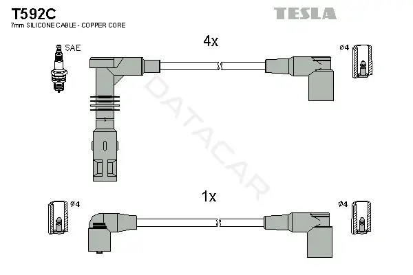 Высоковольтные провода TESLA T592C
