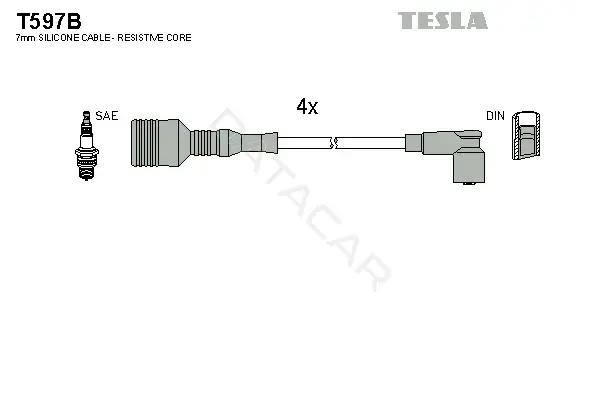 Высоковольтные провода TESLA T597B
