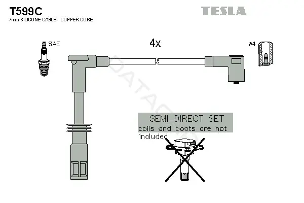 Высоковольтные провода TESLA T599C