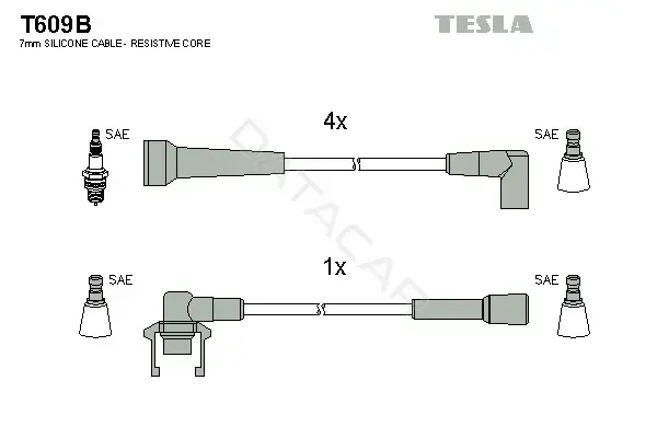 Высоковольтные провода TESLA T609B
