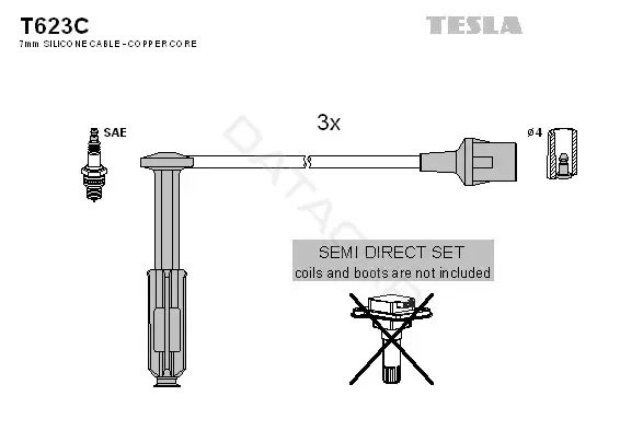 Высоковольтные провода TESLA T623C