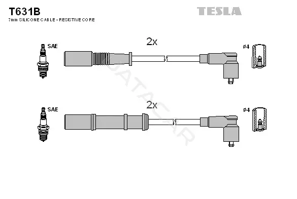 Высоковольтные провода TESLA T631B