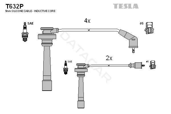 Высоковольтные провода TESLA T632P