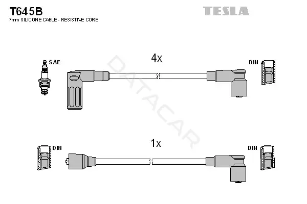 Высоковольтные провода TESLA T645B