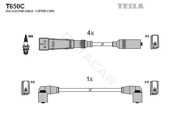 Высоковольтные провода TESLA T650C