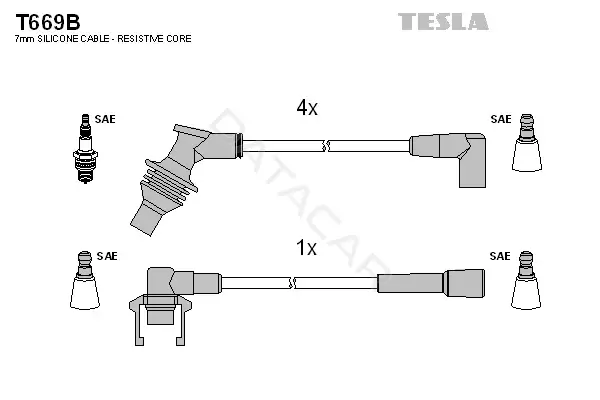 Высоковольтные провода TESLA T669B