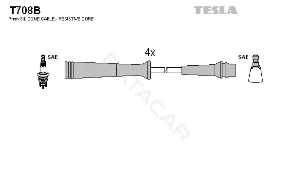 Высоковольтные провода TESLA T708B