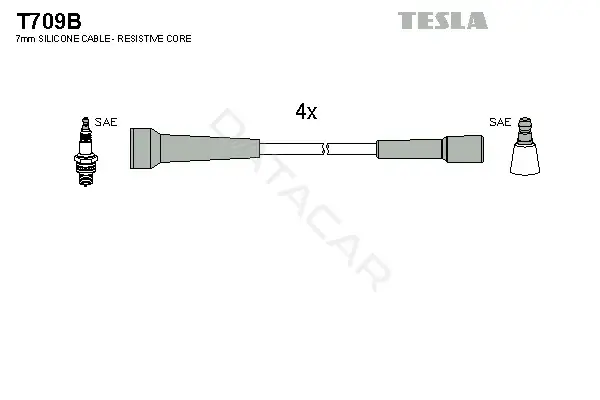 Высоковольтные провода TESLA T709B