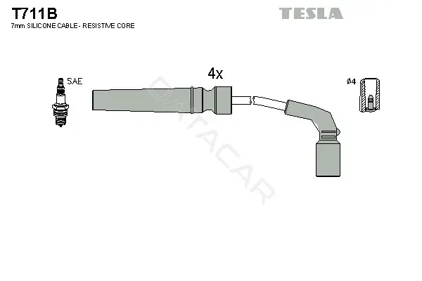 Высоковольтные провода TESLA T711B