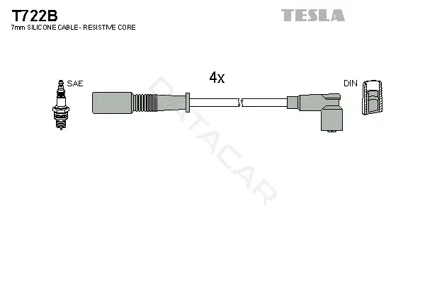 Высоковольтные провода TESLA T722B