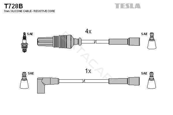 Высоковольтные провода TESLA T728B