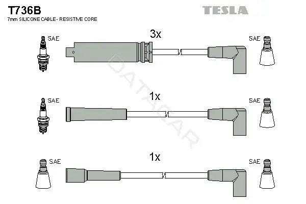 Высоковольтные провода TESLA T736B
