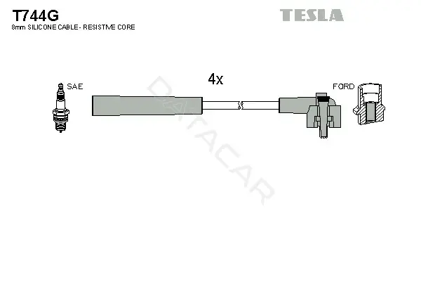 Высоковольтные провода TESLA T744G