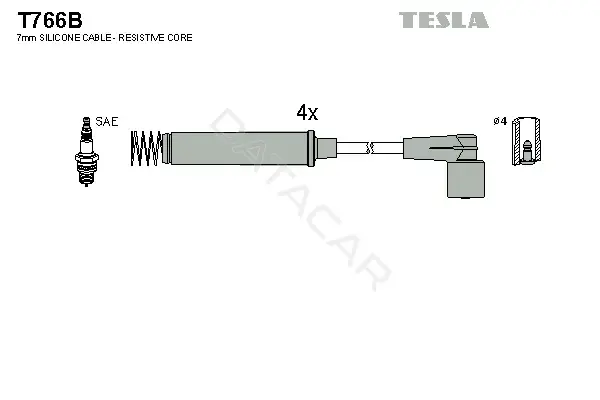 Высоковольтные провода TESLA T766B