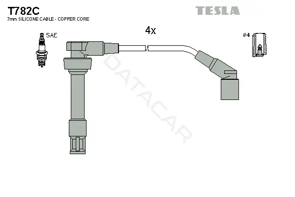 Высоковольтные провода TESLA T782C