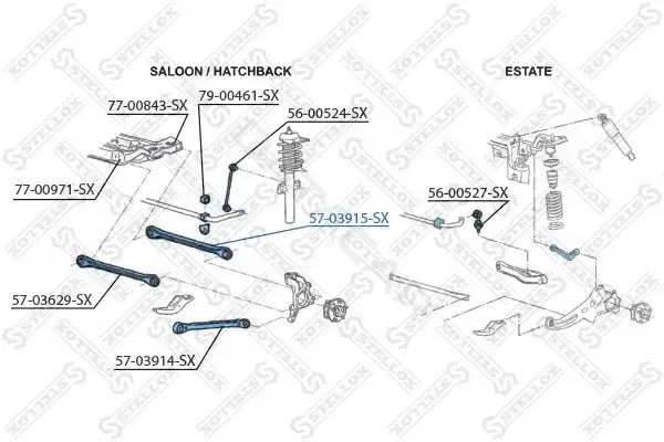 Рычаги STELLOX 57-03915-SX