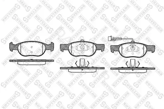 Тормозные колодки STELLOX 599011B-SX