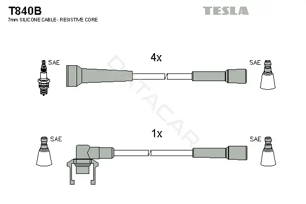 Высоковольтные провода TESLA T840B