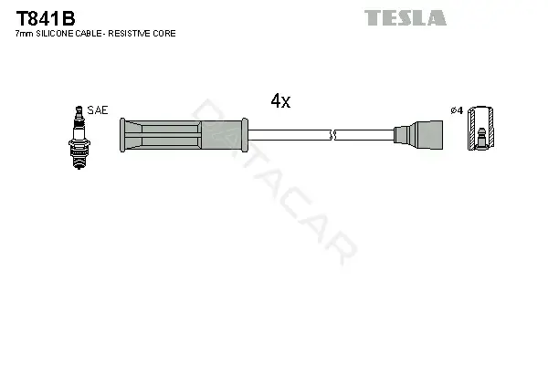 Высоковольтные провода TESLA T841B