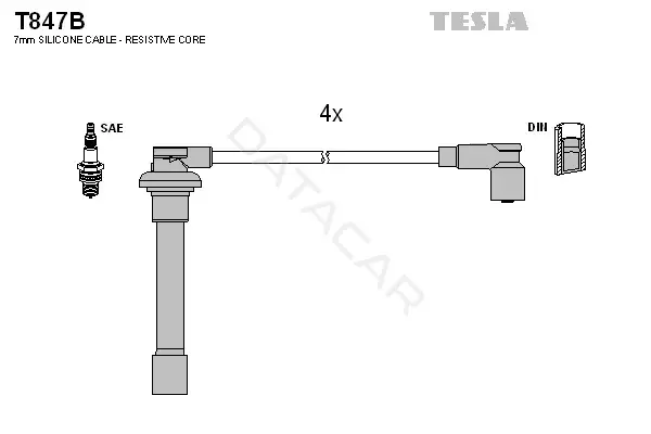 Высоковольтные провода TESLA T847B