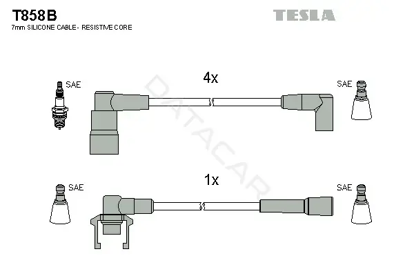 Высоковольтные провода TESLA T858B