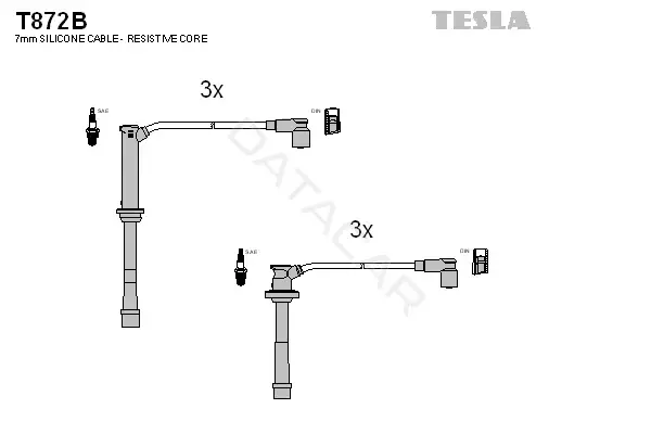 Высоковольтные провода TESLA T872B