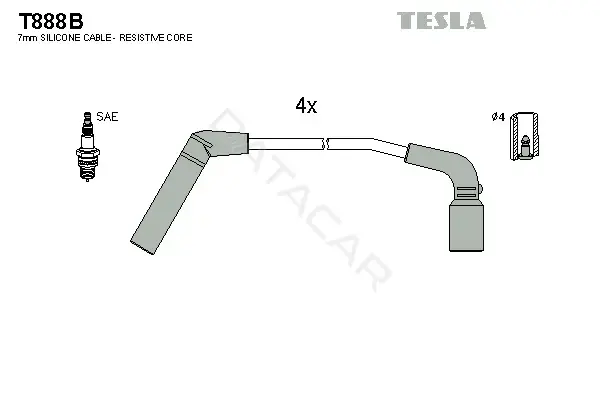 Высоковольтные провода TESLA T888B