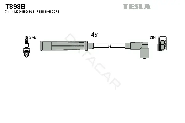 Высоковольтные провода TESLA T898B
