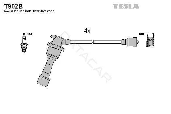 Высоковольтные провода TESLA T902B