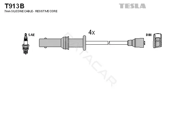Высоковольтные провода TESLA T913B