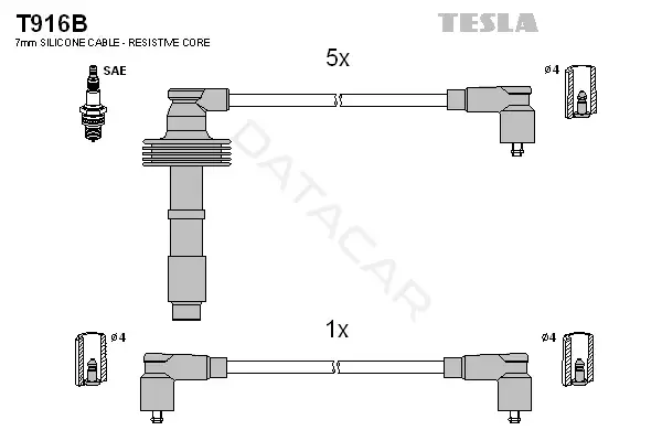 Высоковольтные провода TESLA T916B