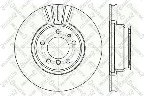 Тормозные диски STELLOX 6020-1534V-SX