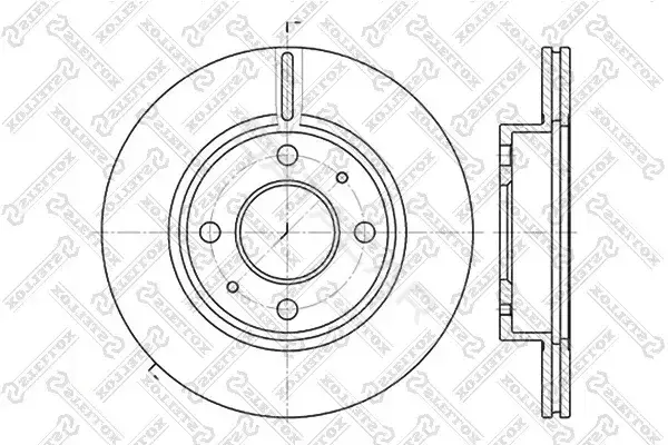 Тормозные диски STELLOX 6020-2232V-SX