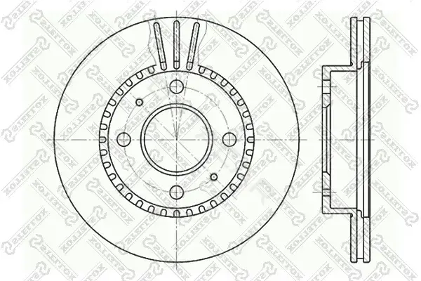 Тормозные диски STELLOX 6020-2244V-SX