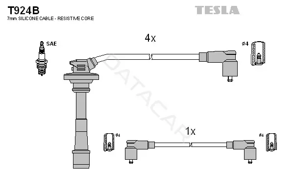Высоковольтные провода TESLA T924B