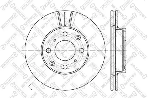 Тормозные диски STELLOX 6020-2615V-SX
