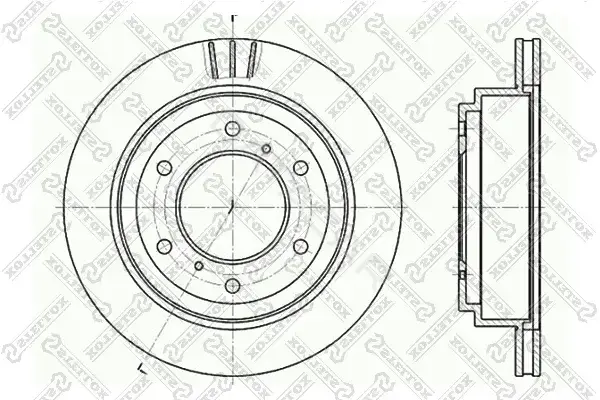 Тормозные диски STELLOX 6020-3041V-SX
