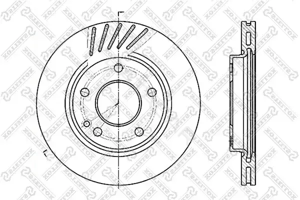 Тормозные диски STELLOX 6020-3346V-SX