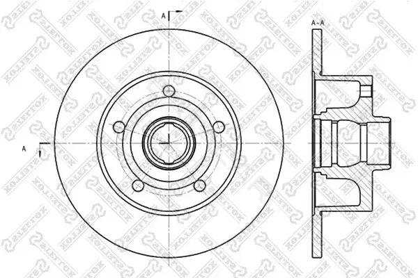 Тормозные диски STELLOX 6020-4757-SX