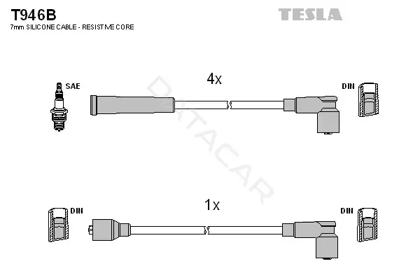 Высоковольтные провода TESLA T946B