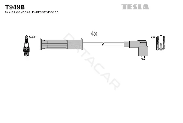 Высоковольтные провода TESLA T949B