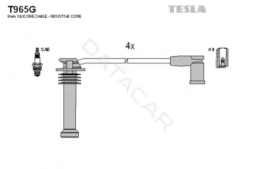 Высоковольтные провода TESLA T965G