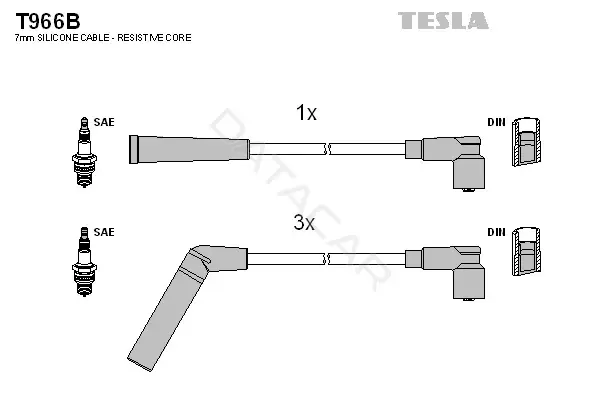 Высоковольтные провода TESLA T966B