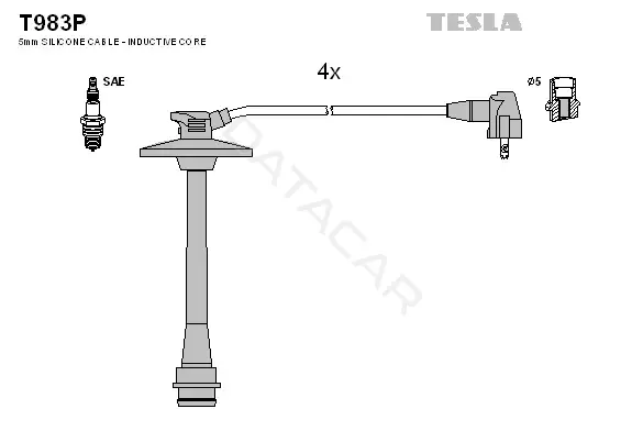 Высоковольтные провода TESLA T983P