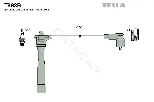 Высоковольтные провода TESLA T998B